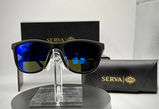 SERVA Buff Polarized Blue