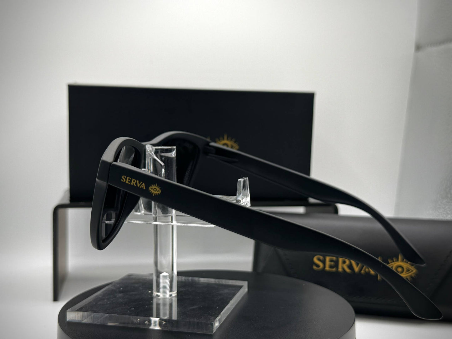 SERVA Buff Gold | Premium Black & Gold Sunglasses