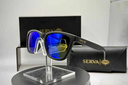 SERVA Buff Polarized Blue