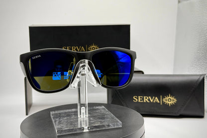 SERVA Buff Polarized Blue
