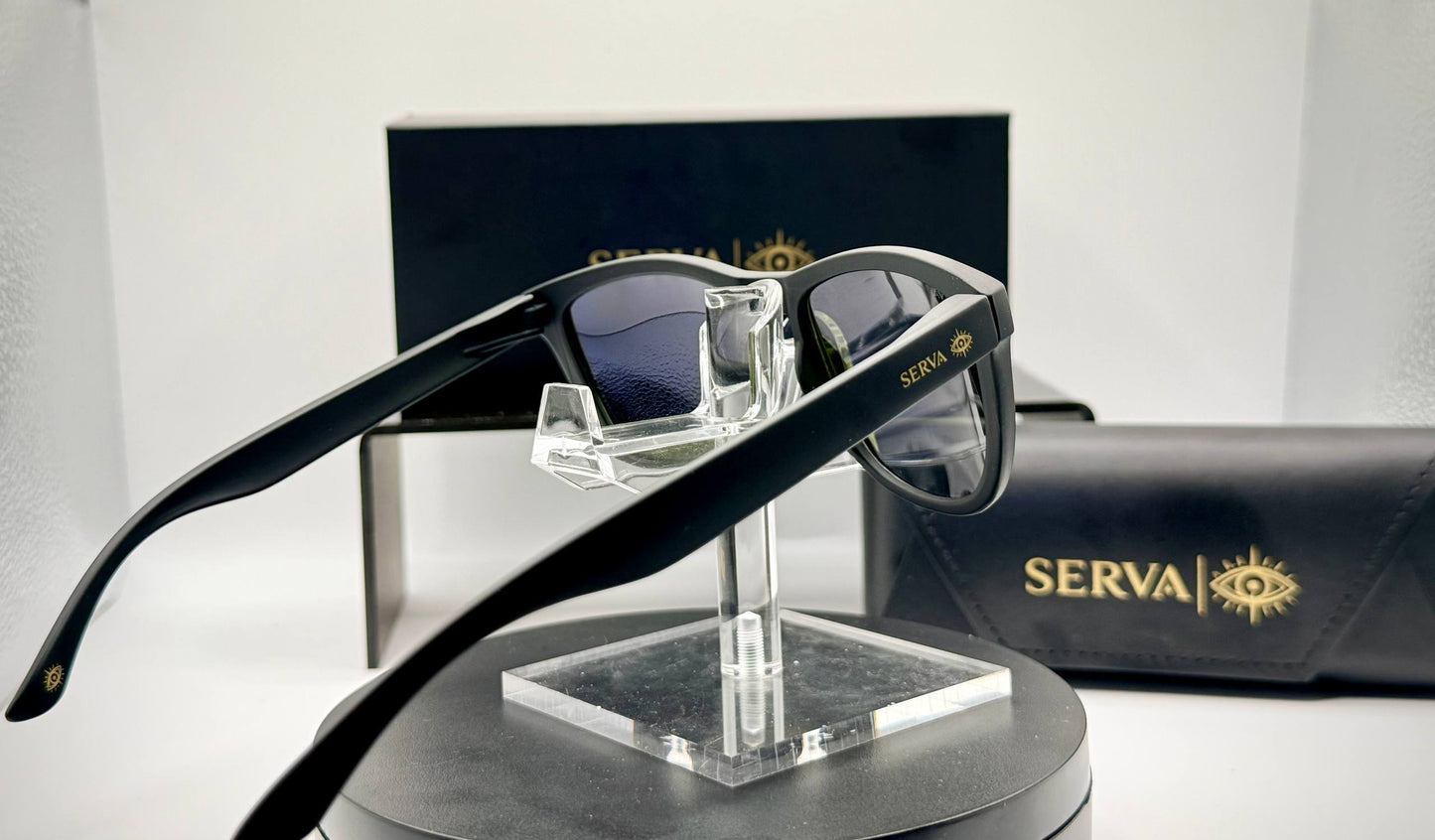 SERVA Buff Polarized Blue