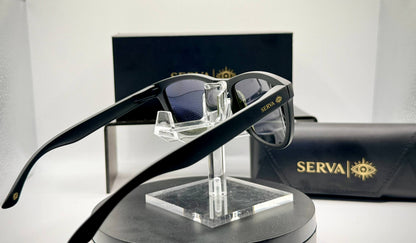 SERVA Buff Polarized Blue