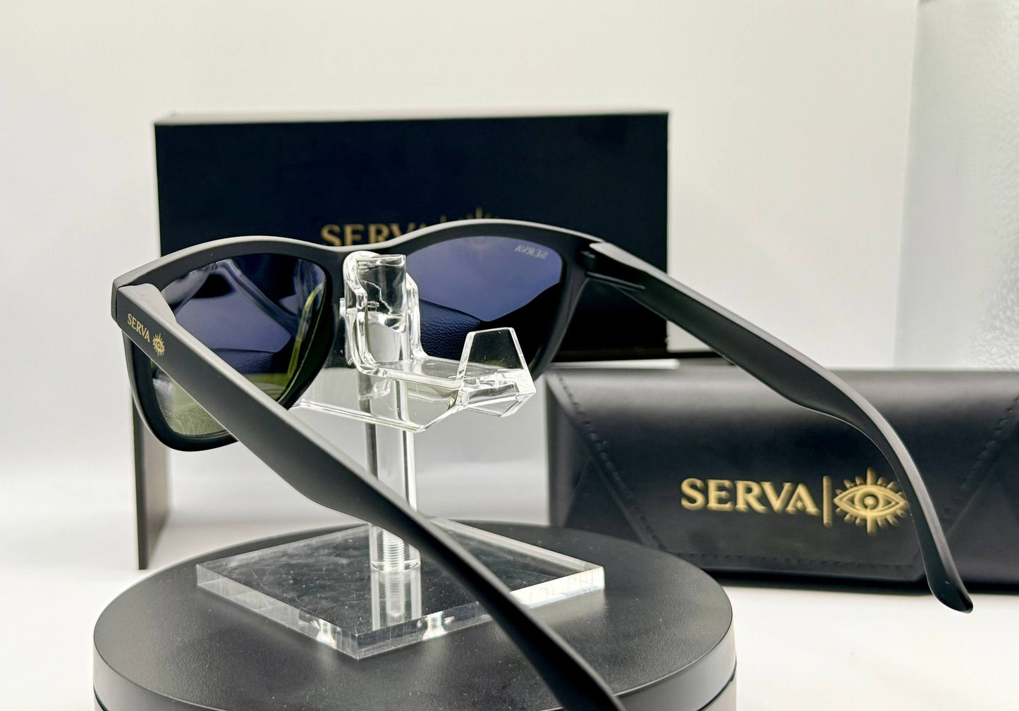 SERVA Buff Polarized Blue