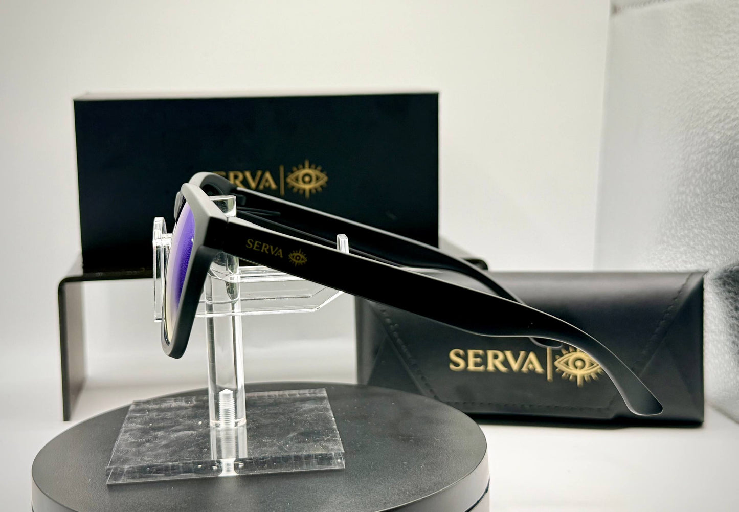 SERVA Buff Polarized Blue