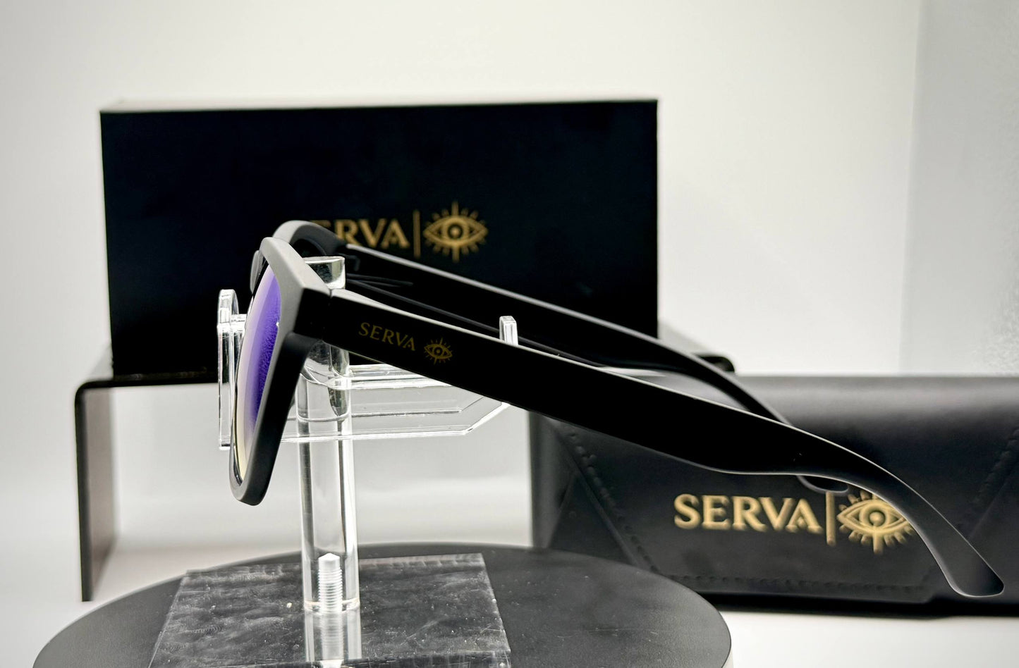SERVA Buff Polarized Blue