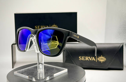 SERVA Buff Polarized Blue