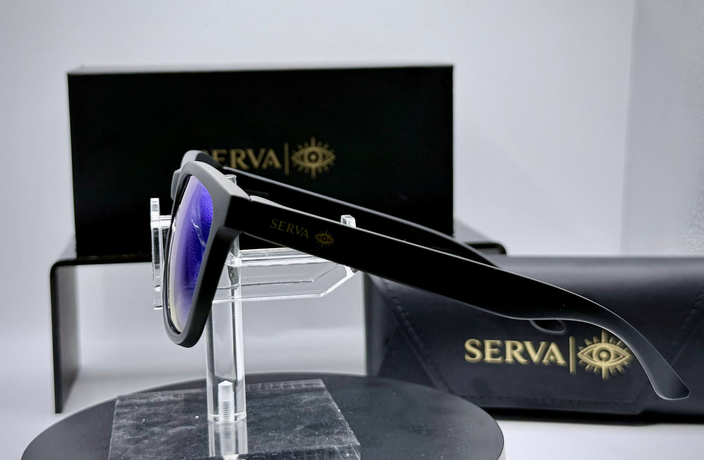SERVA Buff Polarized Blue