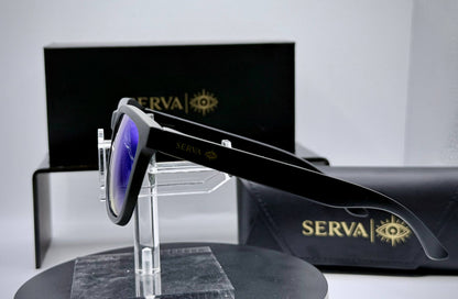 SERVA Buff Polarized Blue