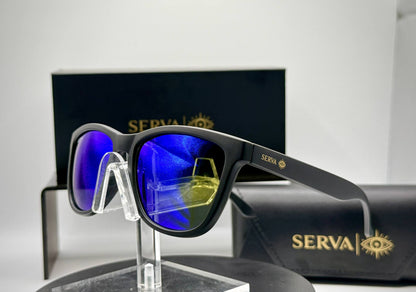 SERVA Buff Polarized Blue