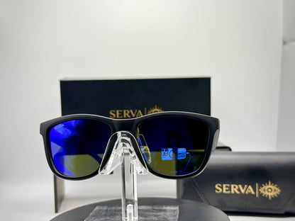 SERVA Buff Polarized Blue