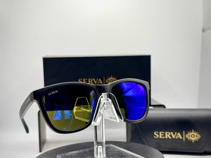 SERVA Buff Polarized Blue