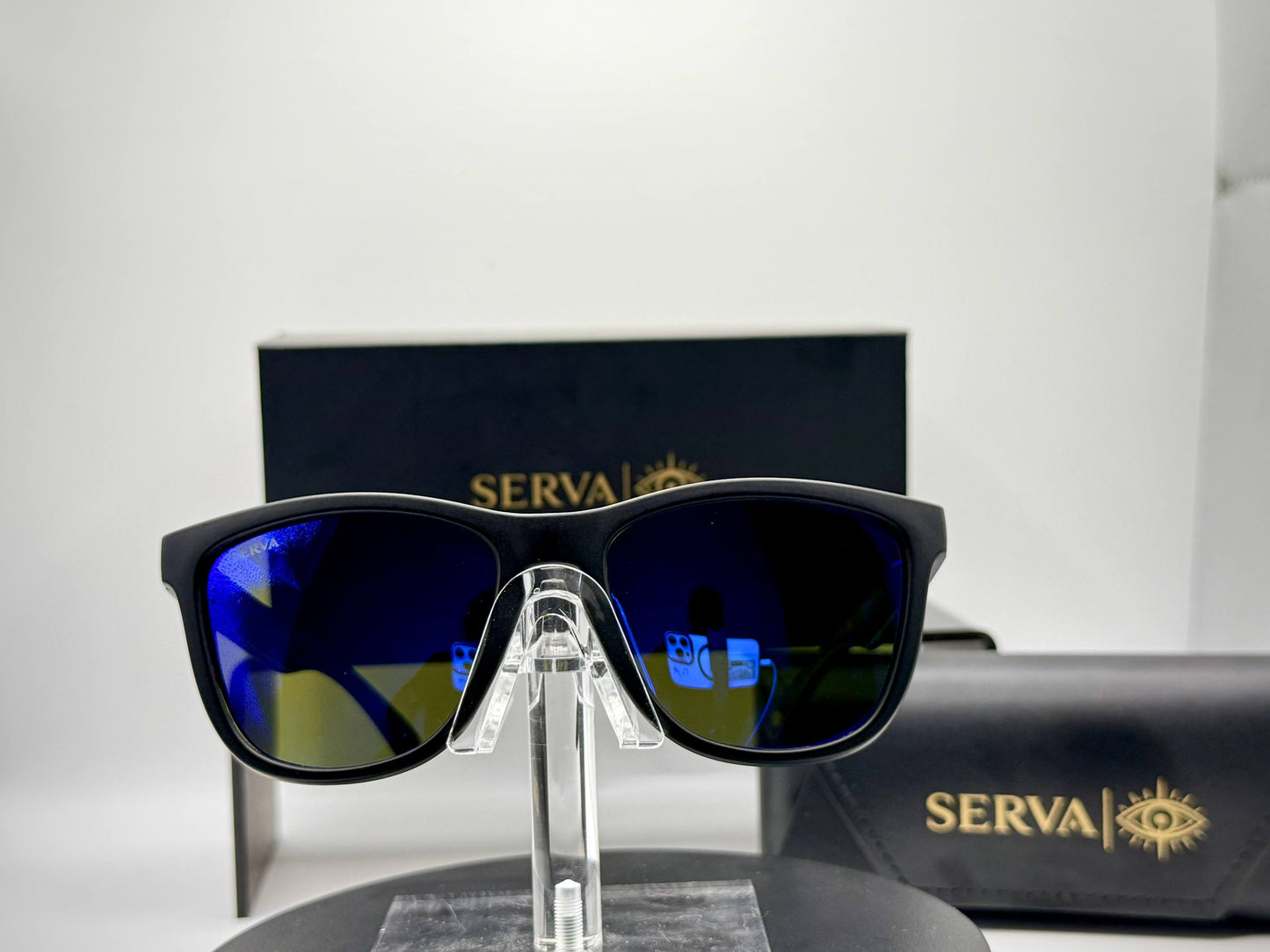 SERVA Buff Polarized Blue
