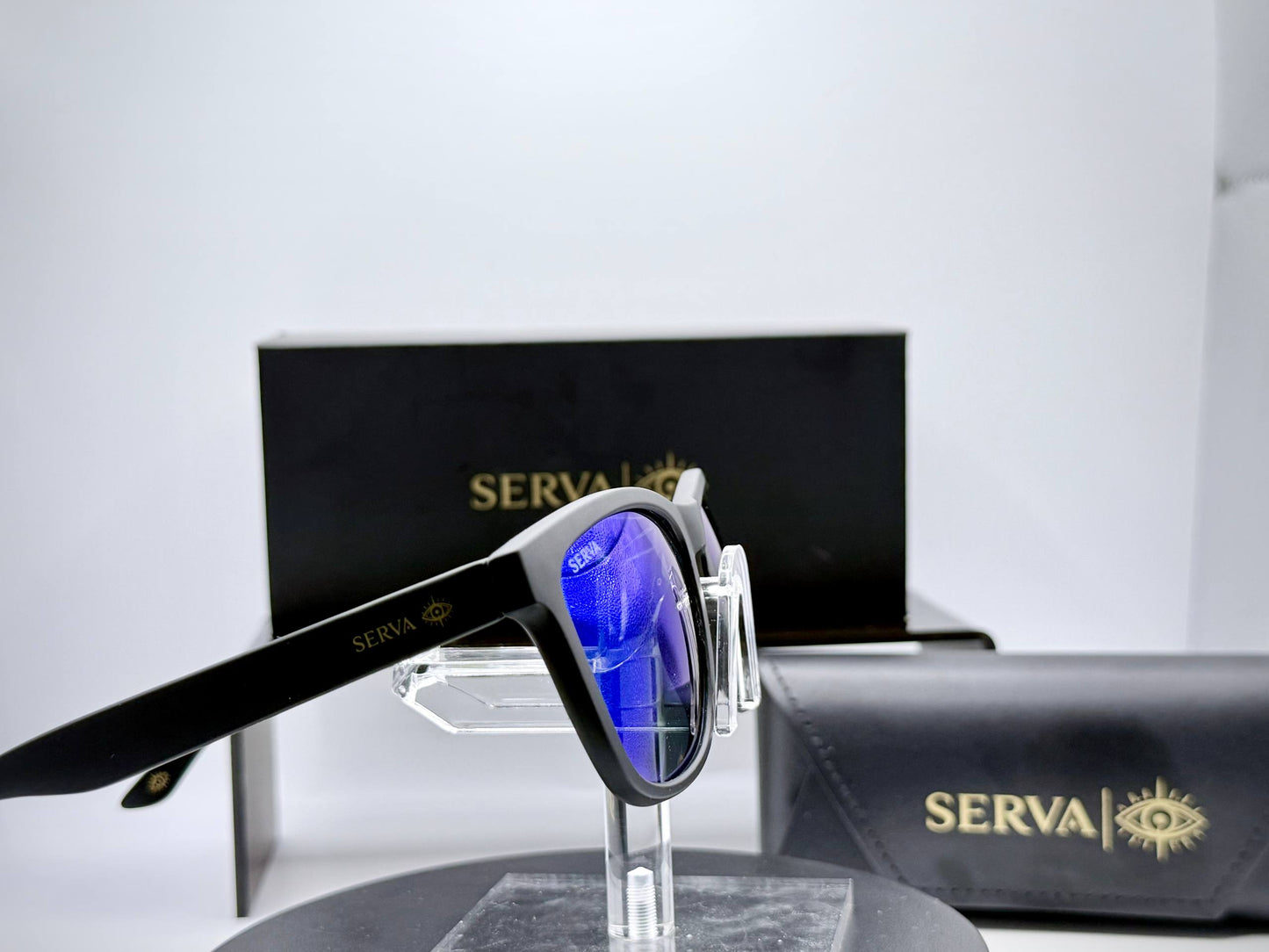 SERVA Buff Polarized Blue