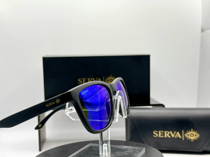 SERVA Buff Polarized Blue